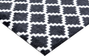 Protiskluzový běhoun Home Black White 103156