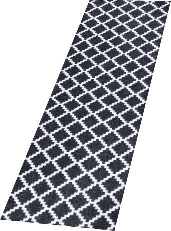 Protiskluzový běhoun Home Black White 103156