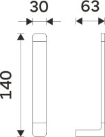 Rezervní držák na toaletní papír Maya 29055R-05