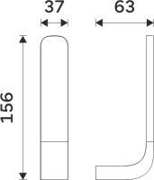 Rezervní držák na toaletní papír Nikau 30055R-90
