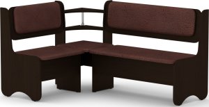 Rohová lavice SOFIA wenge, Vinyl bronz