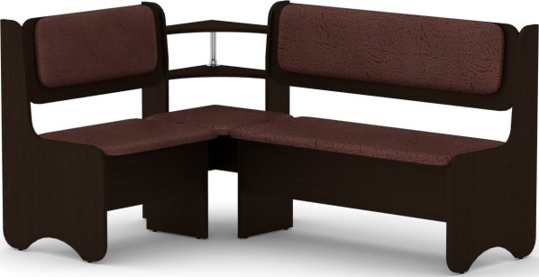 Rohová lavice SOFIA wenge, Vinyl bronz