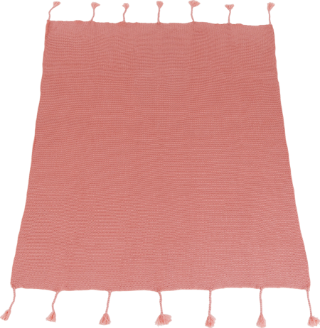 Růžová pletená deka Dressr 150x200 cm