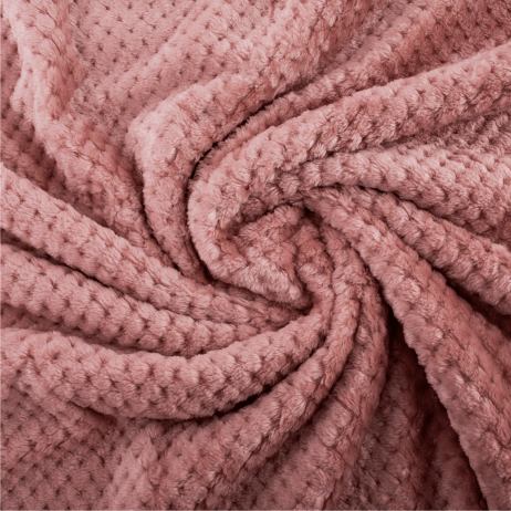 Růžová plyšová deka Rugs 160x200cm