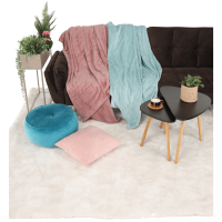 Růžová plyšová deka Rugs 160x200cm