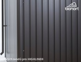 Sada okapových svodů pro zahradní domky HighLine