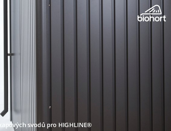 Sada okapových svodů pro zahradní domky HighLine
