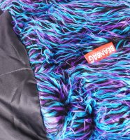 Sedací pytel Shaggy Multicolor blue-black-purple