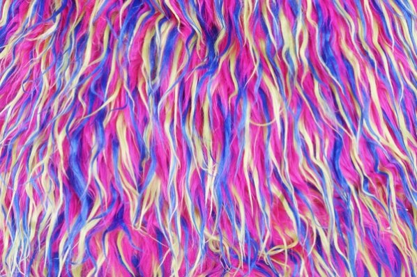 Sedací pytel Shaggy Multicolor yellow-pink-blue