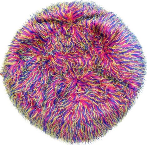 Sedací pytel Shaggy Multicolor yellow-pink-blue