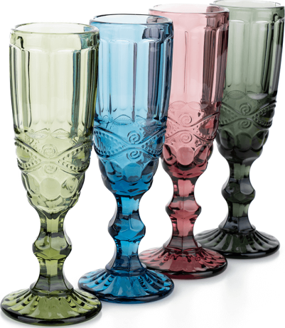 Set 4 sklenic na šampaňské Glazi 150ml