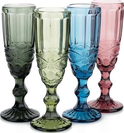 Set 4 sklenic na šampaňské Glazi 150ml