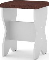 Taburet T-1 bílá, Vinyl bronz