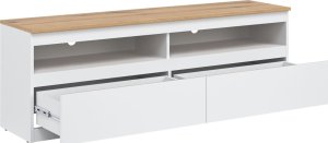 TV stolek Remi RM1 bílá/dub evoke