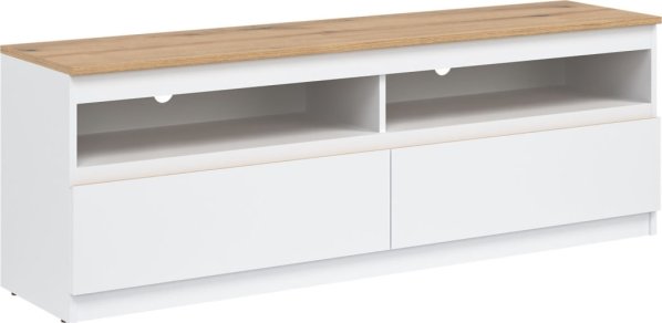 TV stolek Remi RM1 bílá/dub evoke