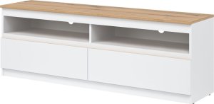 TV stolek Remi RM1 bílá/dub evoke