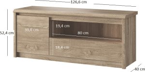 TV stolek SOMMA 1d1s/125