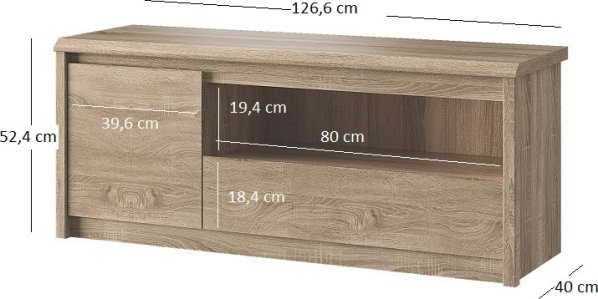 TV stolek SOMMA 1d1s/125