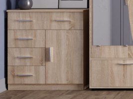Kombinovaná komoda 1-3-1 wenge kombi
