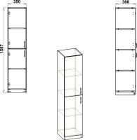 Kancelářská skříň RKS-13 olše
