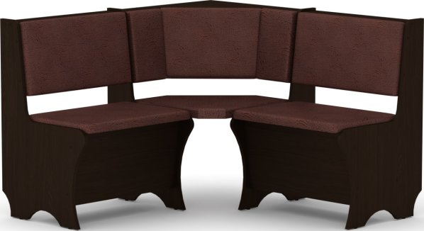 Rohová lavice CHILE wenge vinyl bronz