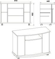 TV stolek AMERIKA NEW wenge