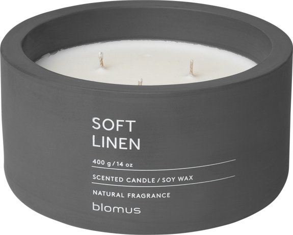 Vonná svíčka Soft Linen - kulatá