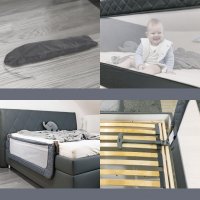 Zábrana na postel MONNA Antracit Grey