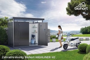 Zahradní domek HIGHLINE H2 s dvoukřídlými dveřmi