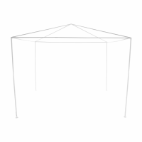 Bílý zahradní stan Party 3x3 m