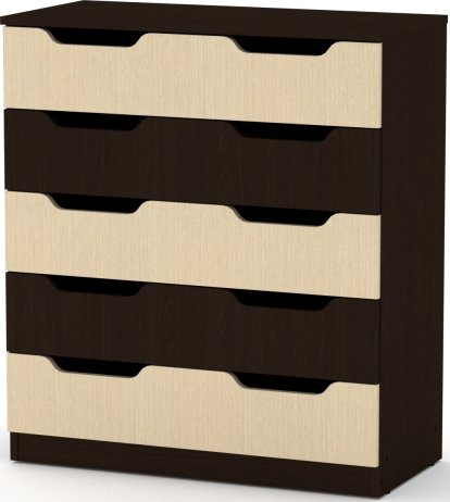Zásuvková komoda WOM 5M wenge kombi