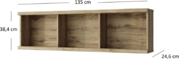 Závěsný regál DOORSET 135