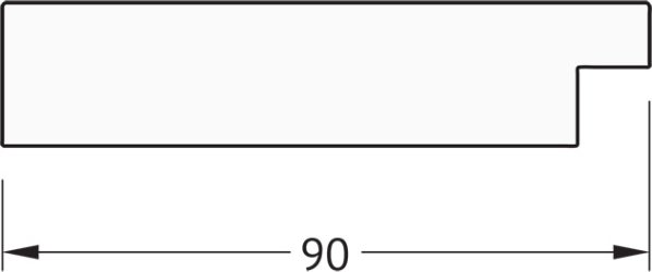 Zrcadlo v rámu, zlatá listová textura